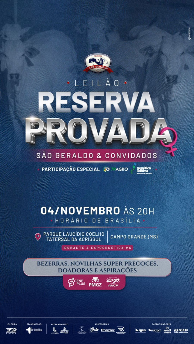 Leilão Reserva Provada São Geraldo e Convidados