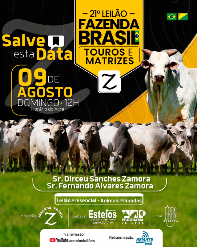 21º Leilão Fazenda Brasil - Touros e Matrizes