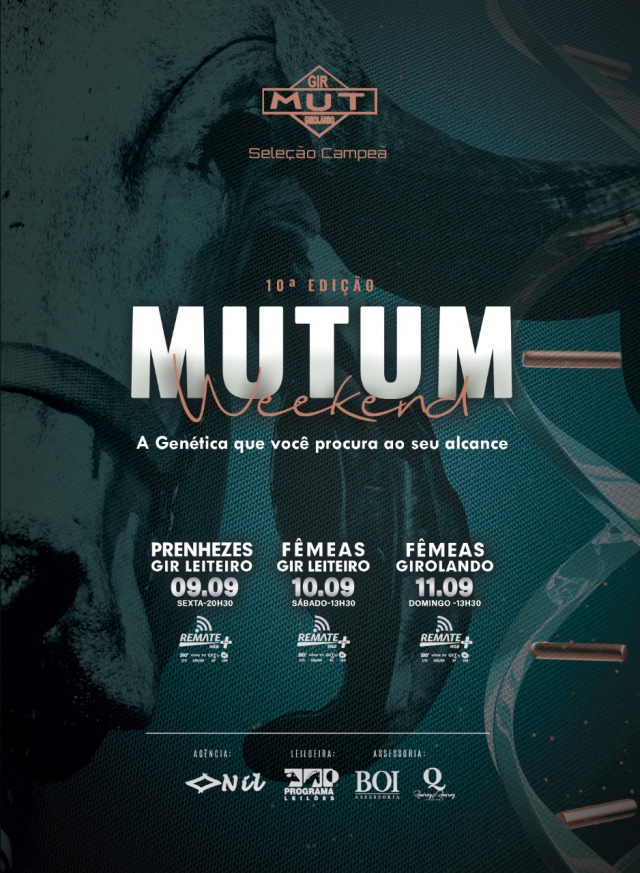 10° Edição Mutum Weekend - Fêmeas Gir Leiteiro
