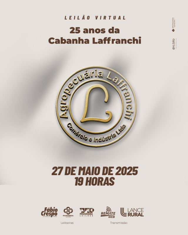 Leilão Virtual Cabanha Laffranchi - 25 Anos