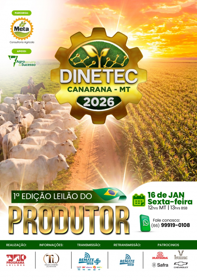 Leilão do Produtor Dinetec - 1ª Edição