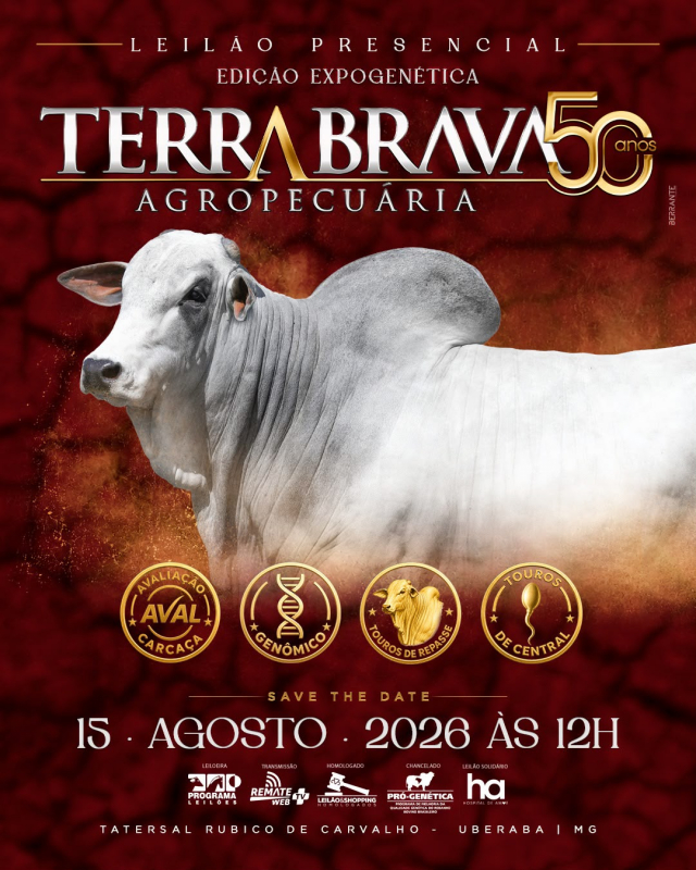 Leilão Terra Brava Agropecuária Expogenética