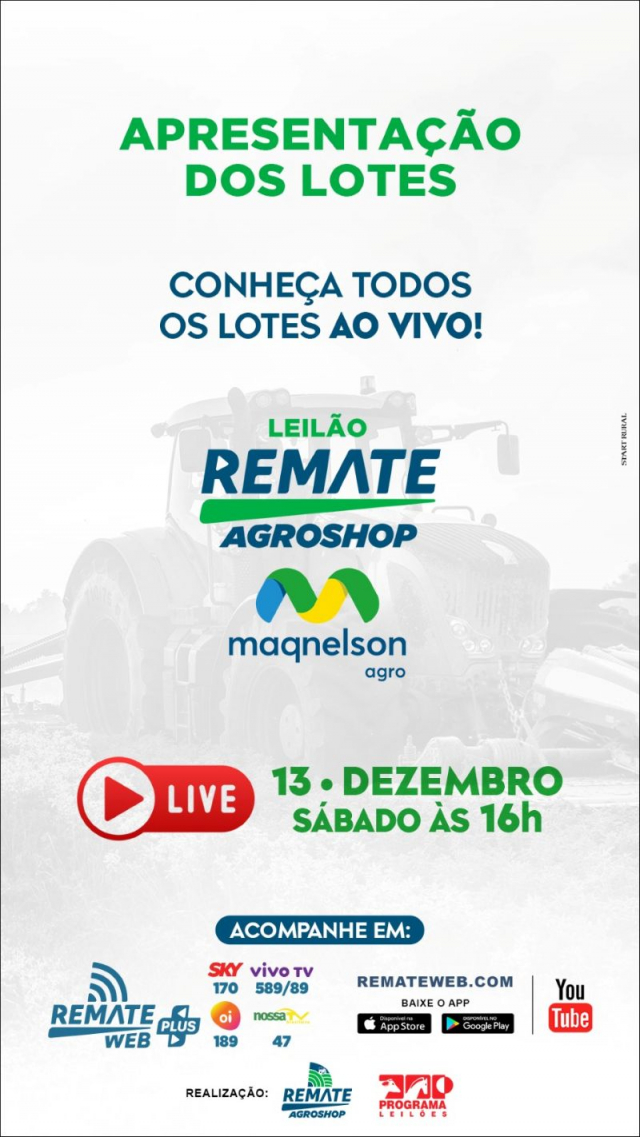 LIVE - Apresentação de Lote Maqnelson Agro