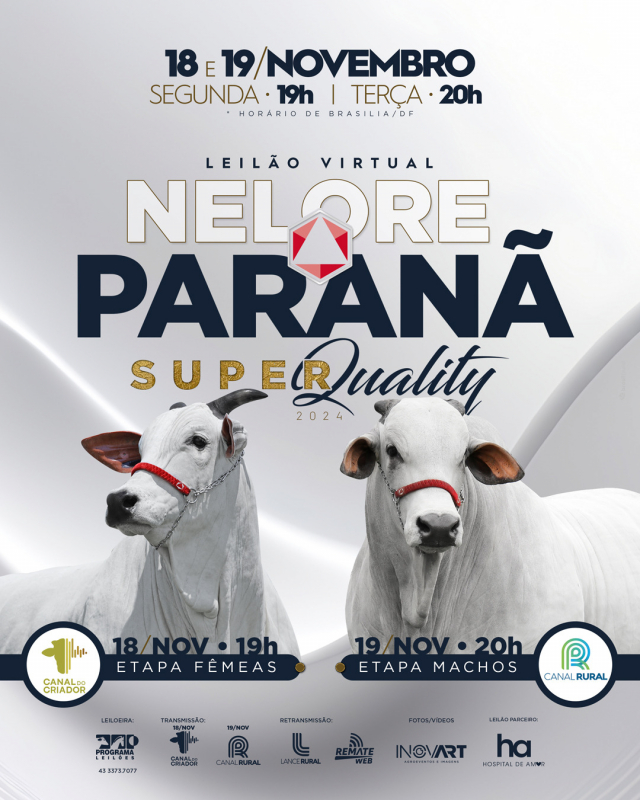 Leilão Virtual Nelore Paranã Super Quality - Etapa Fêmeas