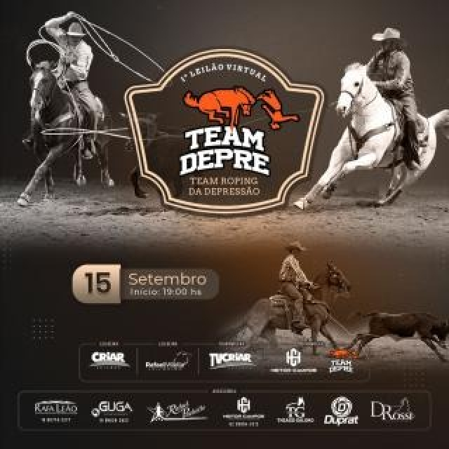 1º Leilão Virtual Team Depre - Team Roping da Depressão