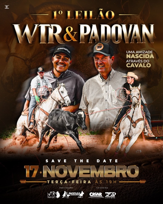 1° Leilão Virtual WTR e Padovan