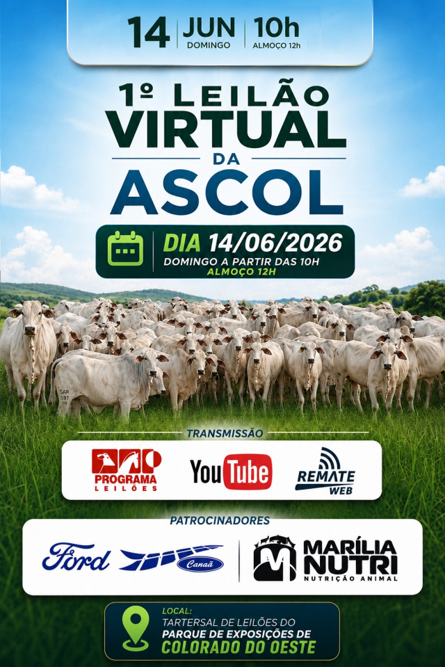 1° Leilão Virtual da ASCOL