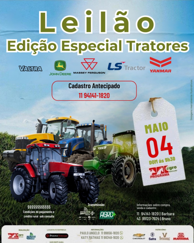 Leilão Virtual Especial Tratores