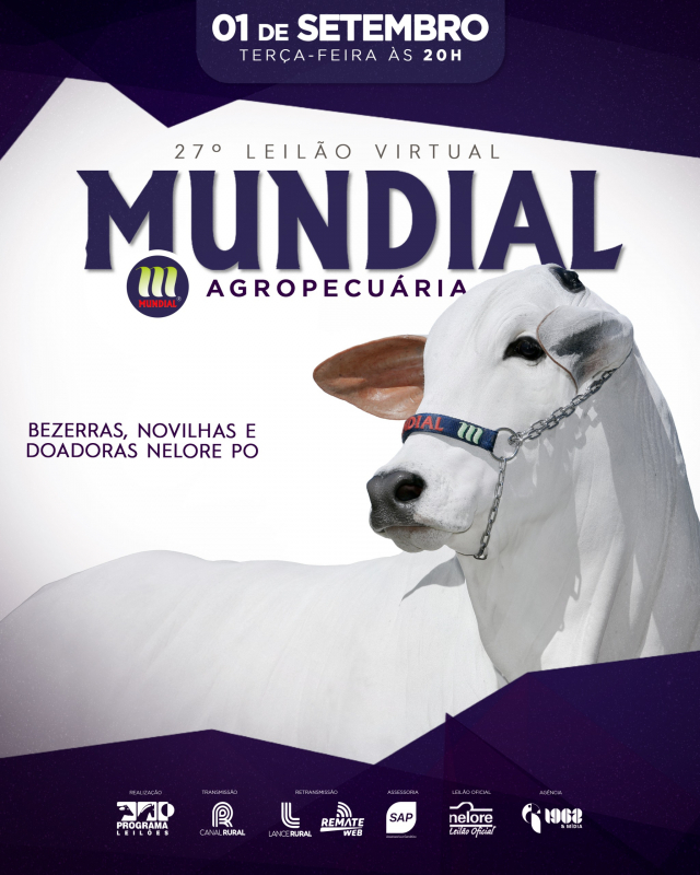 27º Leilão Virtual Mundial Agropecuária