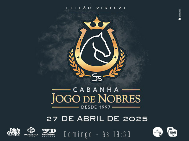 Leilão Virtual Cabanha Jogo de Nobres