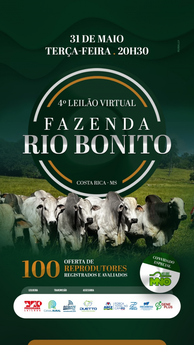 4° Leilão Virtual Fazenda Rio Bonito