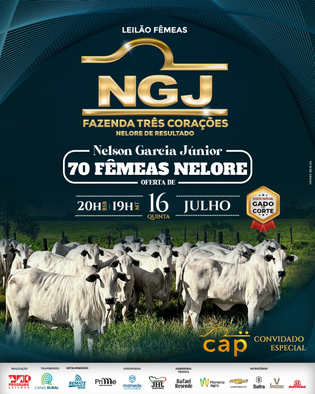 Leilão Fêmeas NGJ - Fazenda Três Corações