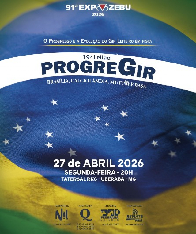 19° Leilão ProgreGIR - Expozebu 2026