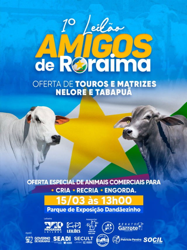 1º Leilão Amigos de Roraima