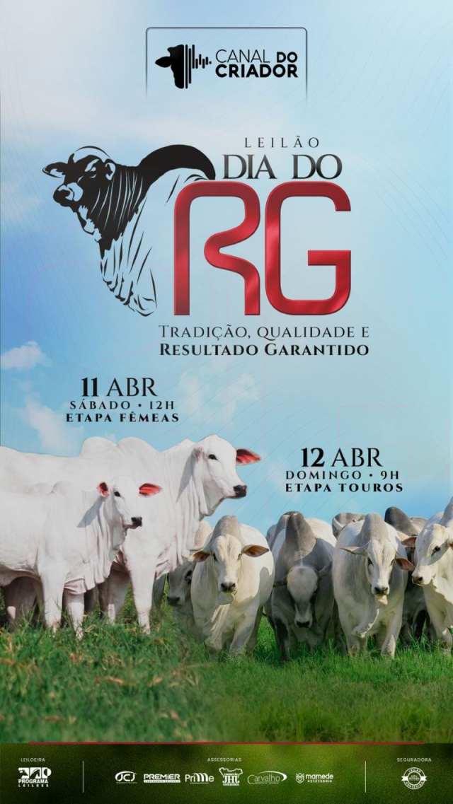 Leilão Virtual Dia do RG - Etapa Touros