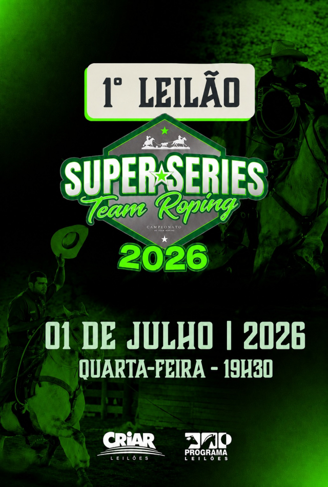 1° Leilão Virtual Super Series Team Roping