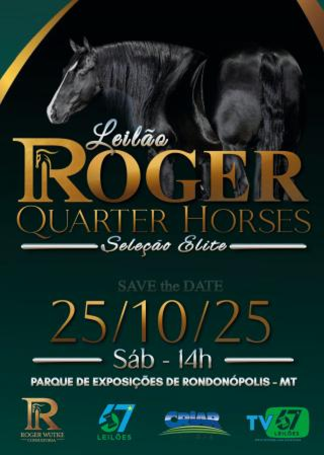 Leilão Roger Quarter Horse - Seleção Elite