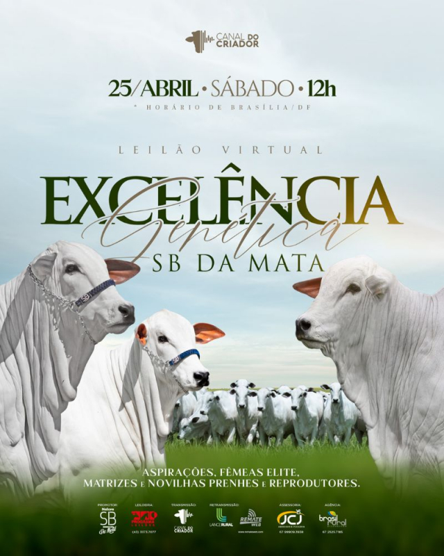 Leilão Virtual Excelência Genética SB da Mata
