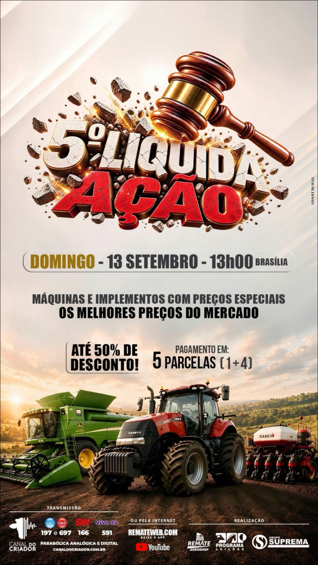 5° Liquida Ação - Máquinas e Implementos