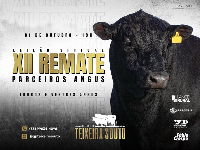 Leilão Virtual XII Remate Parceiros Angus