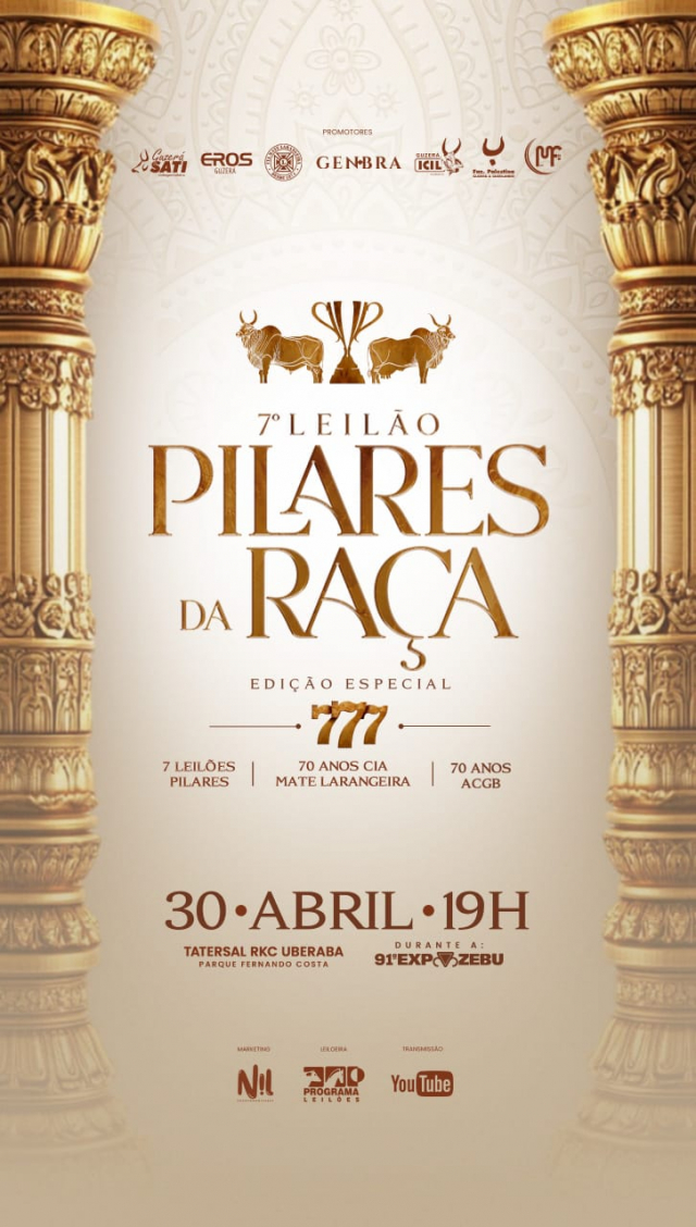 7º Leilão Pilares da Raça - Edição Especial 777