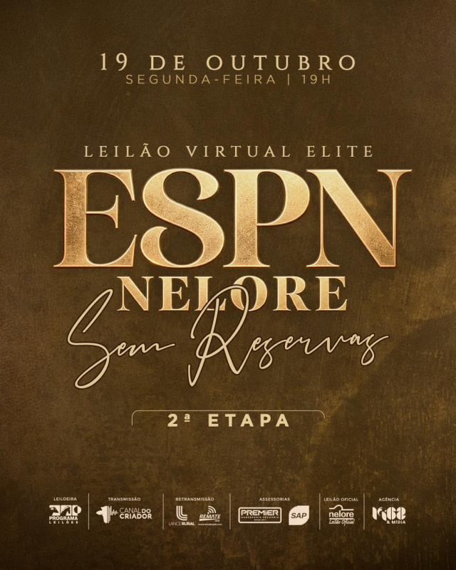 Leilão Virtual Elite ESPN Nelore - Sem Reservas
