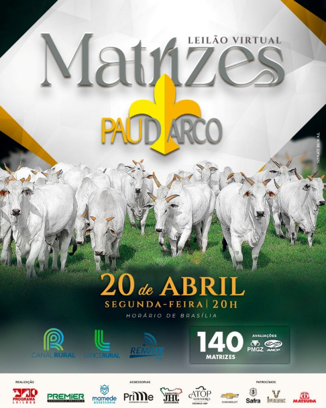 Leilão Virtual Matrizes Pau D'arco