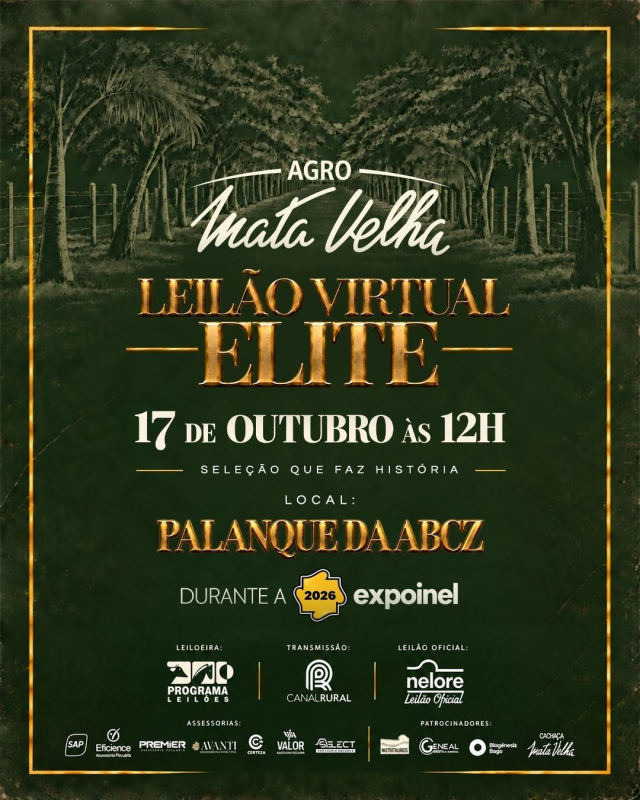Leilão Virtual Elite Agro Mata Velha