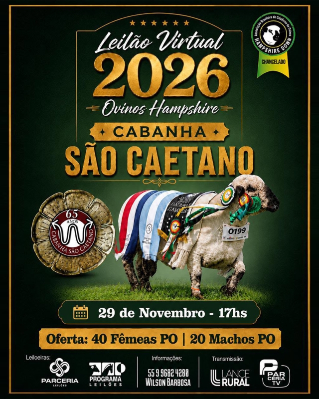 Leilão Virtual Cabanha São Caetano