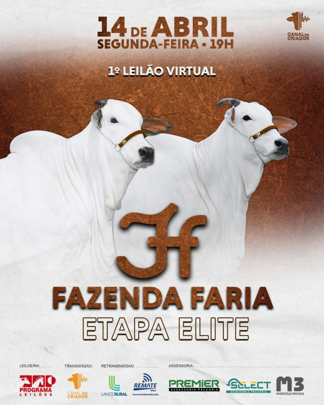 1° Leilão Virtual Fazenda Faria - Elite