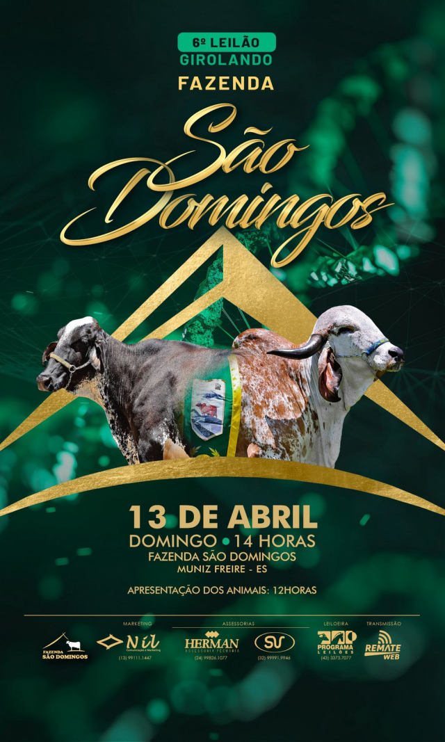 6° Leilão Virtual Girolando Fazenda São Domingos