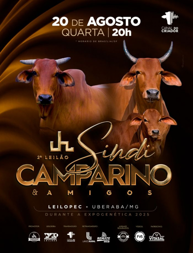 2º Leilão Sindi Camparino e Amigos - Expogenética 2025