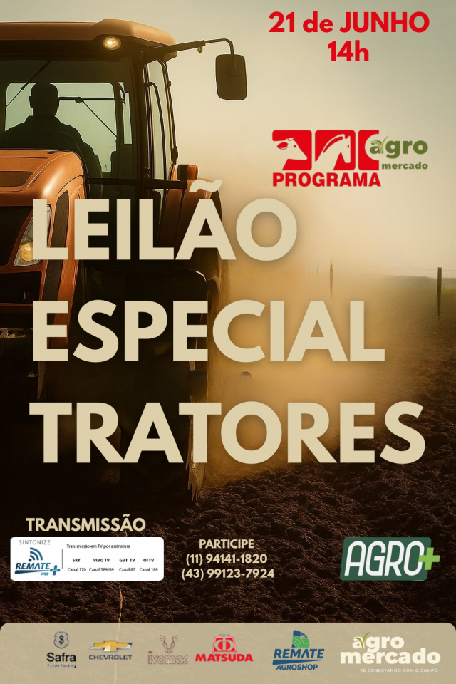 Leilão Virtual Especial Tratores - Agromercado