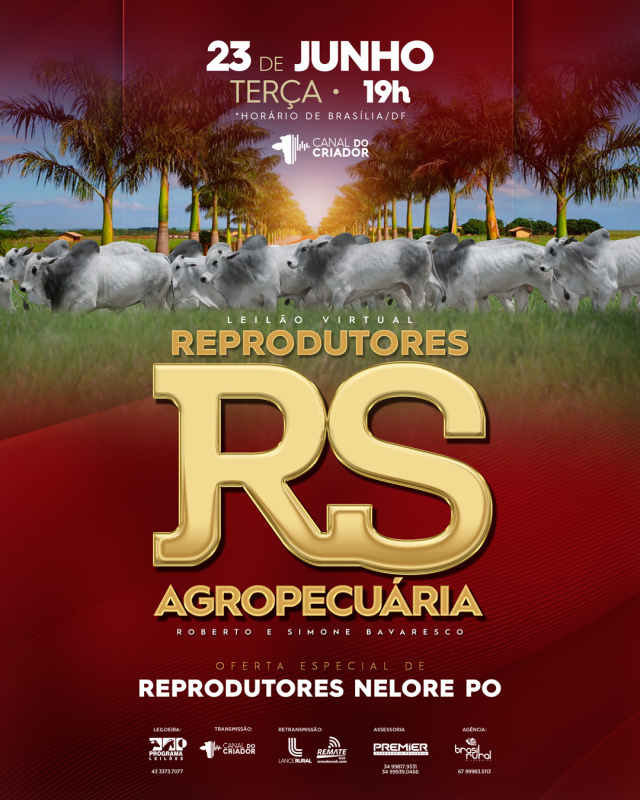 Leilão Virtual Reprodutores RS Agropecuária
