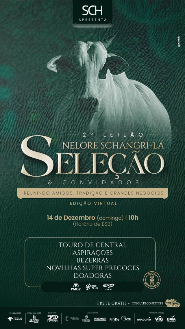 2º Leilão Virtual Seleção Nelore Schangri-lá & Convidados