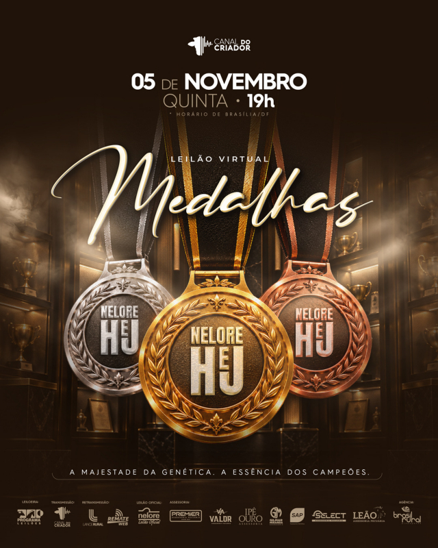 Leilão Virtual Medalhas Nelore HeJ