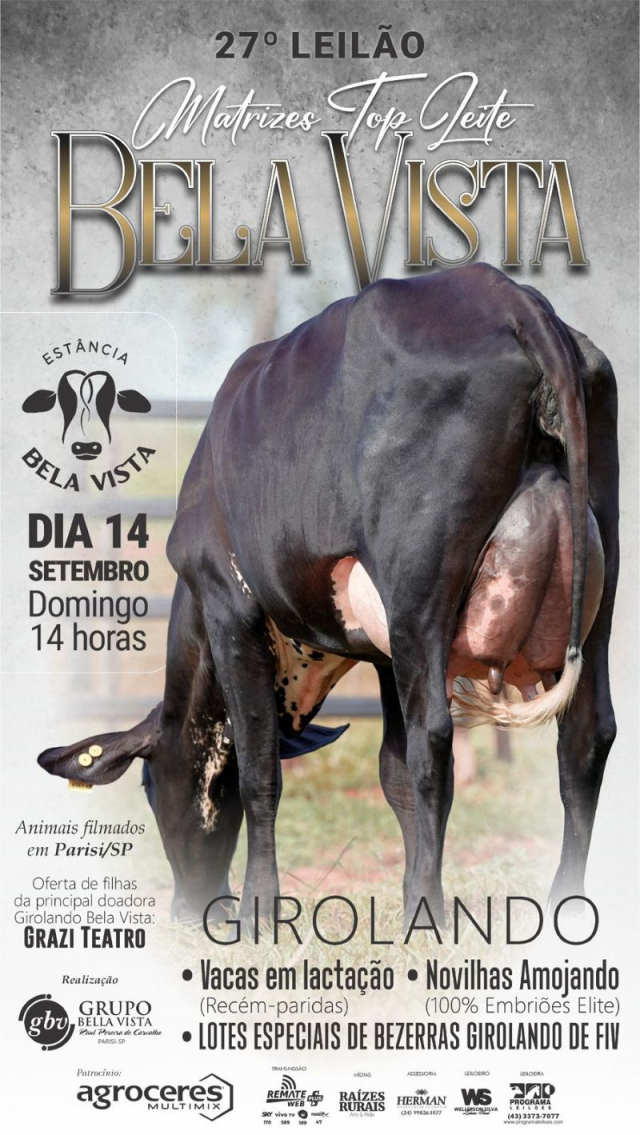 27º Leilão Matrizes Top Leite Bela Vista