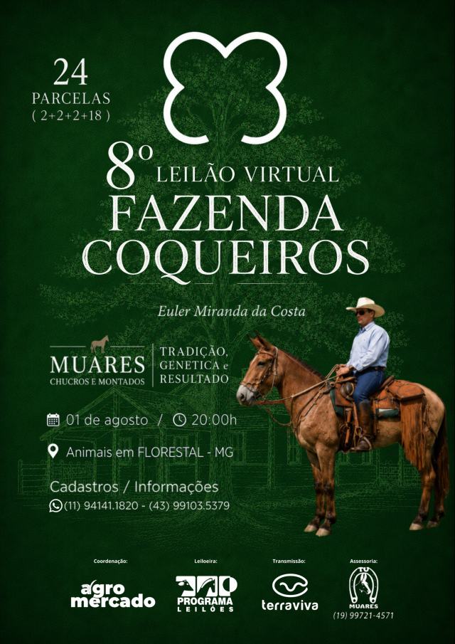 8° Leilão Virtual Fazenda Coqueiros