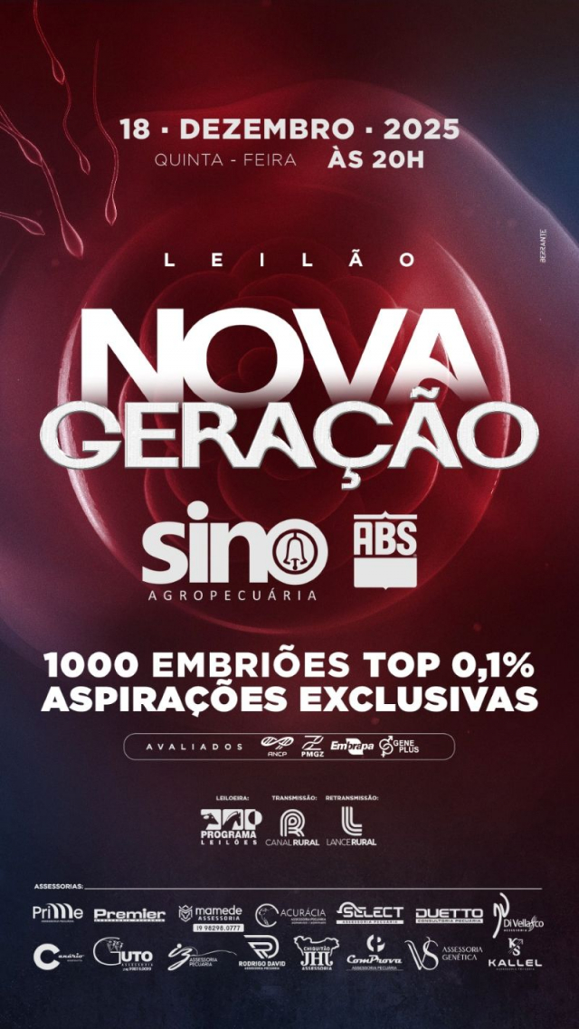 Leilão Virtual Nova Geração - Sino Agropecuária