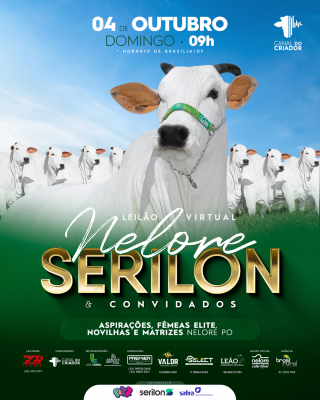 Leilão Virtual Nelore Serilon & Convidados