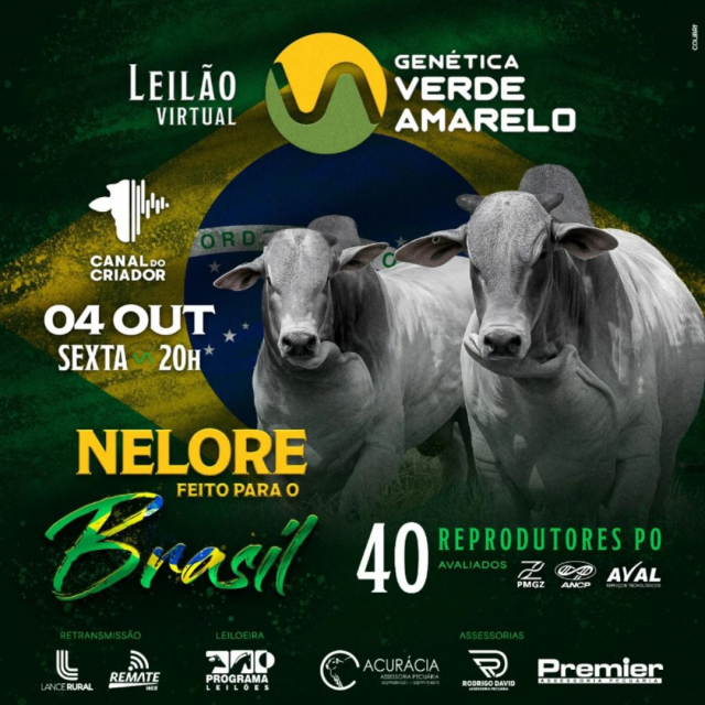 Leilão Virtual Genética Verde Amarelo - Touros