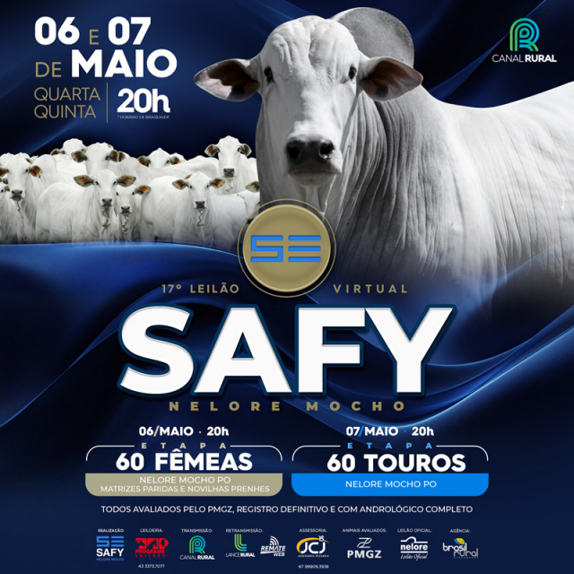 17º Leilão Virtual Safy - Nelore Mocho - Fêmeas