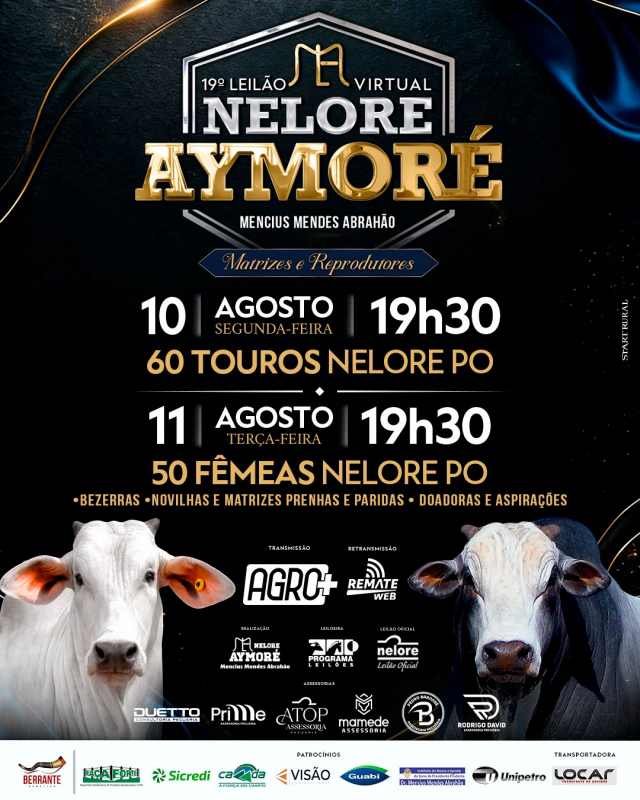 19º Leilão Virtual Nelore Aymoré - Fêmeas