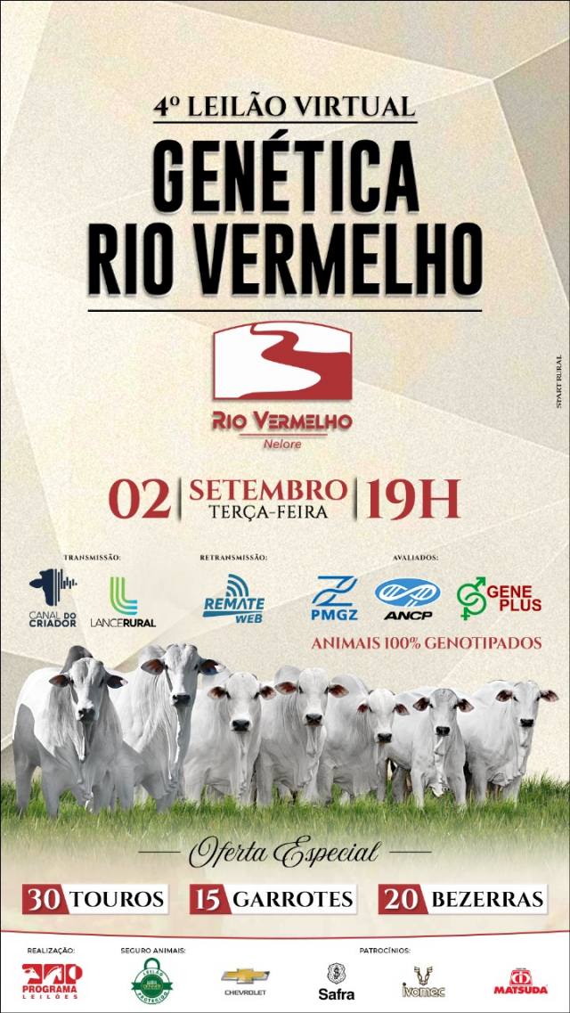 4º Leilão Virtual Genética Rio Vermelho