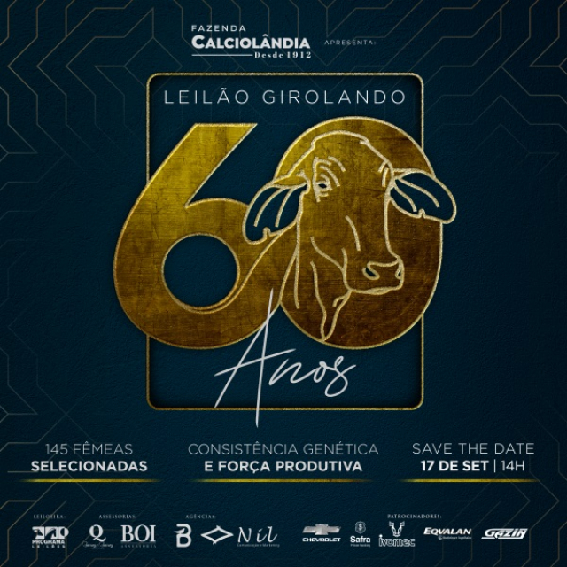 Leilão Girolando 60 Anos Fazenda Calciolândia