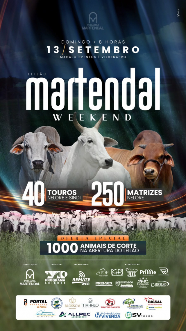 Leilão Martendal Weekend - Nelore & Sindi