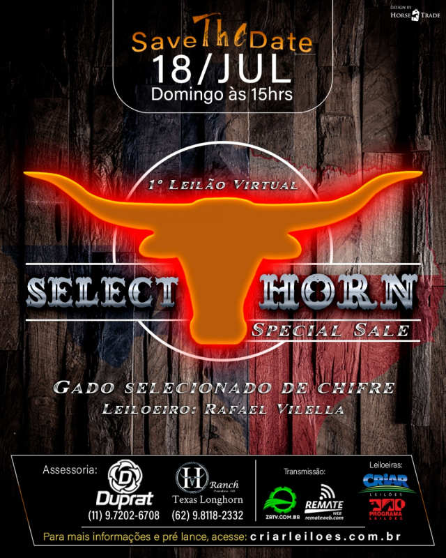 1° Leilão Virtual Select Horn Special Sale