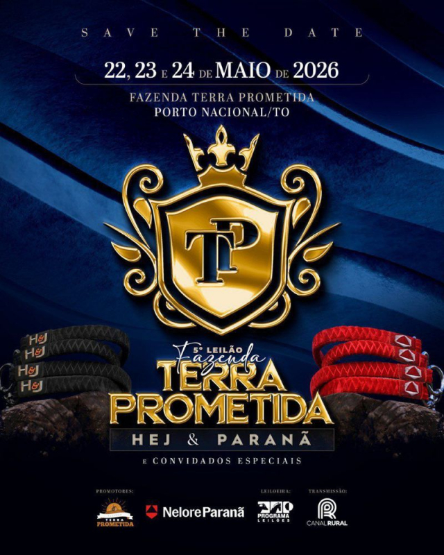 5º Leilão Fazenda Terra Prometida - HEJ & Paranã.