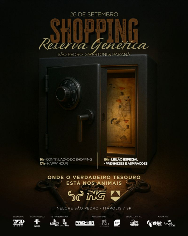Shopping Reserva Genética - São Pedro, Gibertoni e Paranã - Prenhezes e Aspiraçõ
