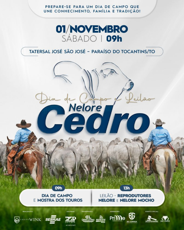 Dia de Campo e Leilão Nelore Cedro